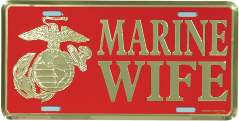 License Plate-Wife W/EGA