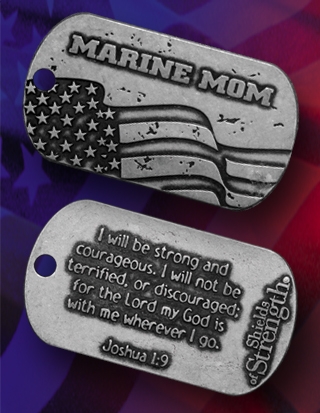 Necklace/Shields Of Strength- Marine Mom Necklace