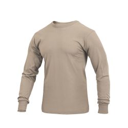T-Shirt/Long Sleeve -Solid Tan