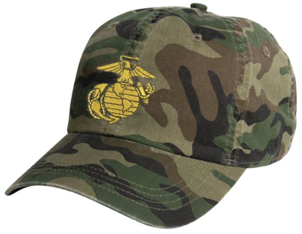 Saigon Sams Military Surplus Store: Ball Cap-Woodland Camo with Gold ...